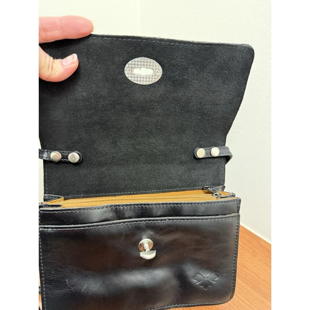 PATRICIA NASH Livana vintage distressed leather crossbody bag wallet W/Scratch